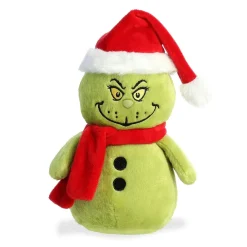 Aurora Plush 8 Inch Dr. Suess Grinch Snowman Holiday Plush Toy| Plush Toys