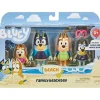 Owl & Goose Gifts Bluey Family Beach Day Mini Figure 4-Pack -| Imaginative Play