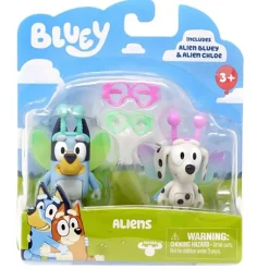 Owl & Goose Gifts Bluey Story Mini Figures 2-Pack - Aliens -| Imaginative Play