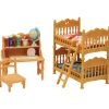 Epoch Everlasting Play Calico Critters Children's Bedroom Furniture and Accessories Set - Owl & Goose Gifts| Plush Toys|Imaginative Play