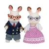 Epoch Everlasting Play Calico Critters Chocolate Rabbit Grandparents - Owl & Goose Gifts| Plush Toys|Imaginative Play