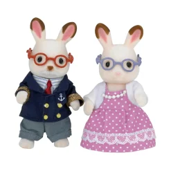 Epoch Everlasting Play Calico Critters Chocolate Rabbit Grandparents - Owl & Goose Gifts| Plush Toys|Imaginative Play