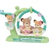 Epoch Everlasting Play Calico Critters Deer Babies Floral Swing Set| Plush Toys|Imaginative Play