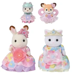 Epoch Everlasting Play Calico Critters Flowering Princesses Set - Owl & Goose Gifts| Plush Toys|Imaginative Play