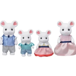 Epoch Everlasting Play Calico Critters Marshmallow Mouse Family| Plush Toys|Imaginative Play