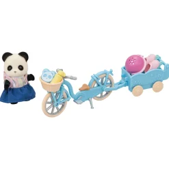 Epoch Everlasting Play Calico Critters Panda Cycle and Skate Set| Plush Toys|Imaginative Play