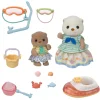 Epoch Everlasting Play Calico Critters Sea Otter Snorkel Siblings Set - Owl & Goose Gifts| Plush Toys|Imaginative Play