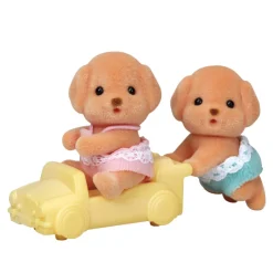 Epoch Everlasting Play Calico Critters Toy Poodle Twins - Owl & Goose Gifts| Plush Toys|Imaginative Play