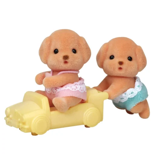 Epoch Everlasting Play Calico Critters Toy Poodle Twins - Owl & Goose Gifts| Plush Toys|Imaginative Play