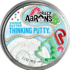 Owl & Goose Gifts Crazy Aarons Cookie Cutter Full Size 4 Inch Christmas Thinking Putty Tin -| Sensory Toys