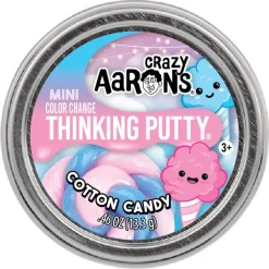 Owl & Goose Gifts Crazy Aarons Cotton Candy Mini 2 Inch Thinking Putty Tin -| Sensory Toys