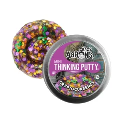 Owl & Goose Gifts Crazy Aarons Cryptocurrency Mini 2 Inch Thinking Putty Tin -| Sensory Toys