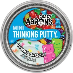 Owl & Goose Gifts Crazy Aarons Gummy Grizzly Mini 2 Inch Thinking Putty Tin| Sensory Toys