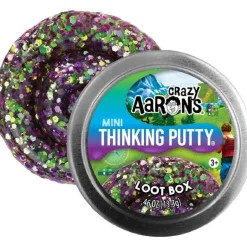 Owl & Goose Gifts Crazy Aarons Loot Box Mini 2 Inch Thinking Putty Tin -| Sensory Toys