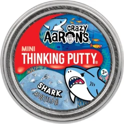 Owl & Goose Gifts Crazy Aarons Shark Mini 2 Inch Thinking Putty Tin -| Sensory Toys