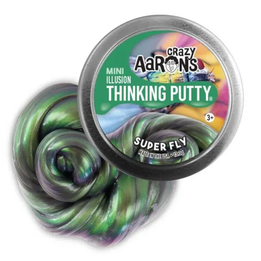 Owl & Goose Gifts Crazy Aarons Super Fly Mini 2 Inch Thinking Putty Tin -| Sensory Toys