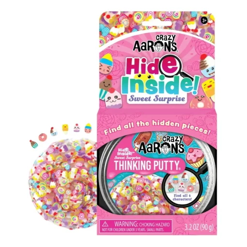 Owl & Goose Gifts Crazy Aarons Sweet Surprise Full Size 4 Inch Thinking Putty Tin -| Sensory Toys
