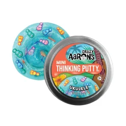 Owl & Goose Gifts Crazy Aarons Ukulele Mini 2 Inch Thinking Putty Tin -| Sensory Toys