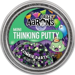 Owl & Goose Gifts Crazy Aarons Zombie Party Mini 2 Inch Halloween Thinking Putty Tin -| Sensory Toys