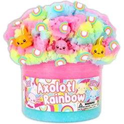 Owl & Goose Gifts Dope Slimes 8 oz Axolotl Rainbow Slime -| Sensory Toys