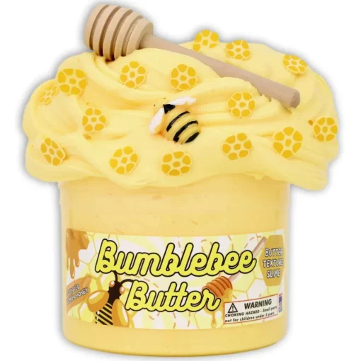 Owl & Goose Gifts Dope Slimes 8 oz Bumblebee Butter Slime -| Sensory Toys