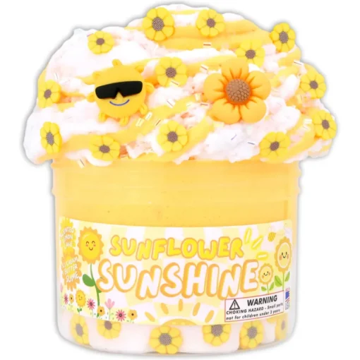 Owl & Goose Gifts Dope Slimes 8 oz Sunflower Sunshine Slime -| Sensory Toys
