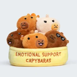 Owl & Goose Gifts Emotional Support Capybaras Set of 5 Plush Toys| Plush Toys