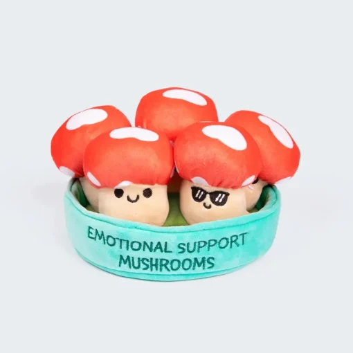 What Do You Meme Emotional Support Mushrooms Set of 5 Plush Toys by| Plush Toys