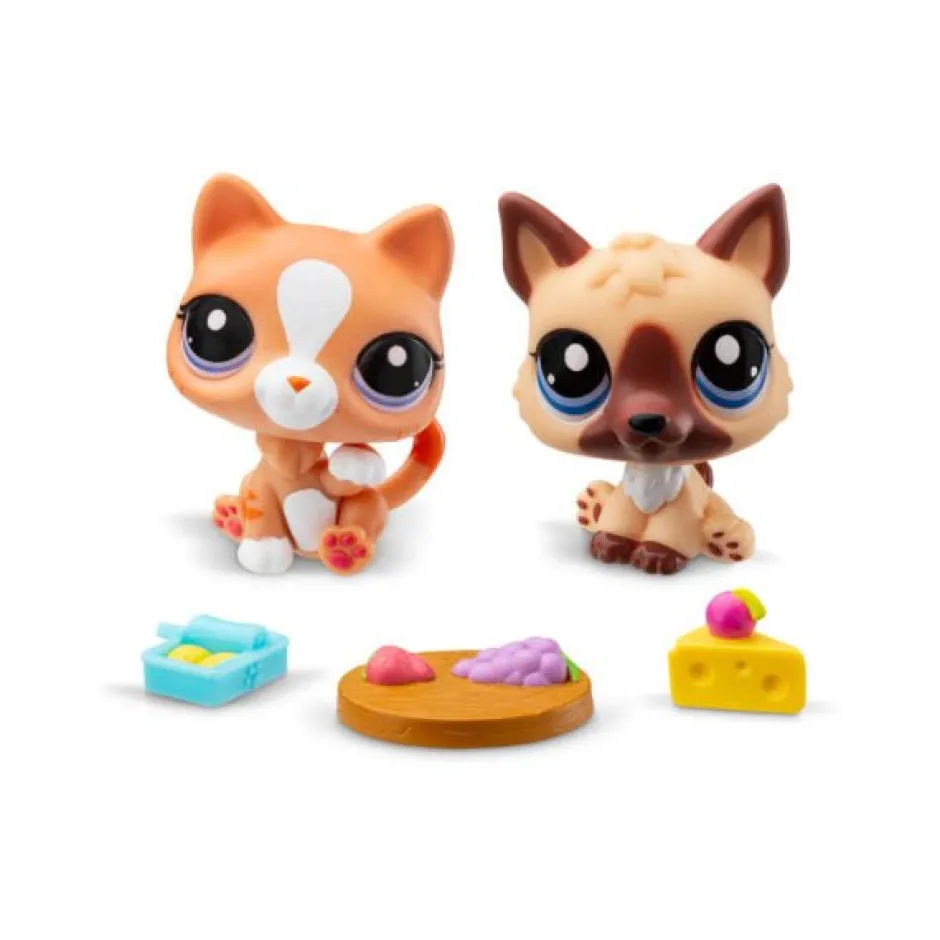Owl & Goose Gifts Littlest Pet Shop Pet Pairs Play Set - Shepherd #30 and Cat #34 -| Plush Toys|Imaginative Play
