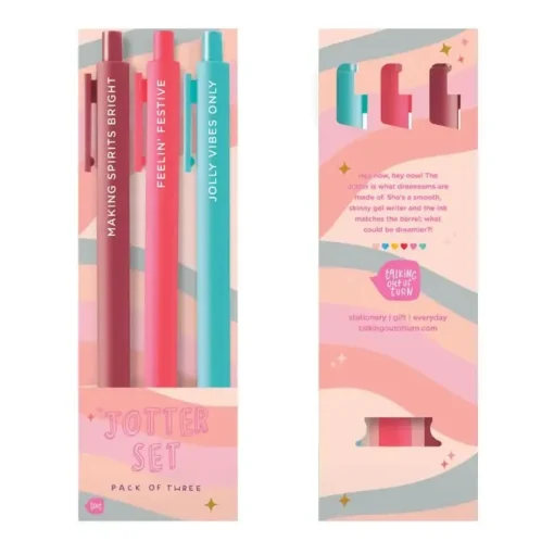 Owl & Goose Gifts Making Spirits Bright Holiday Jotter Set by Talking Out of Turn -| Stickers & Stationary