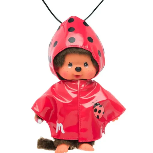 Sekiguchi Monchhichi Ladybug Raincoat Plush Toy| Plush Toys