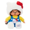 Sekiguchi Monchhichi x Hello Kitty 7 Inch Monchhichi in Overalls Plush Toy| Plush Toys