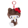 Sekiguchi Monchhichi x Hello Kitty 4.7 Inch Hello Kitty in Overalls Big Head Plu| Plush Toys