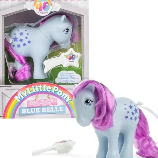Owl & Goose Gifts My Little Pony 40th Anniversary Original Ponies - Blue Belle -| Imaginative Play