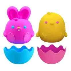 Owl & Goose Gifts Nee Doh Bunnies & Chicks 2.5 Inch Easter Squish Ball Fidget Toy -| Sensory Toys