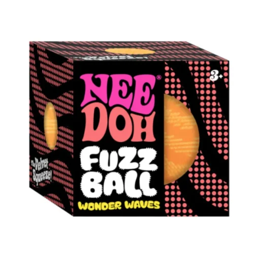 Schylling Nee Doh Fuzz Ball Wonder Waves 2.5 Inch Squish Ball Fidget Toy - CHOOSE YOUR COLOR! - Owl & Goose Gifts| Sensory Toys
