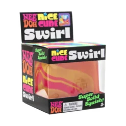 Owl & Goose Gifts Nee Doh Nice Cube SWIRL 2.5 Inch Squish Ball Fidget Toy -| Sensory Toys