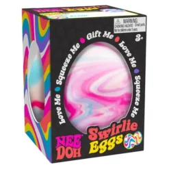 Owl & Goose Gifts Nee Doh Swirlie Eggs 2.5 Inch Squish Ball Fidget Toy -| Sensory Toys