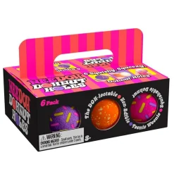 Owl & Goose Gifts Nee Doh Teenie Dohnut Holes 1.5 Inch Squish Ball Fidget Toy - Set of 6 -| Sensory Toys