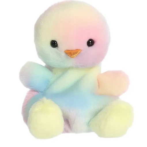 Owl & Goose Gifts Palm Pals 5 Inch Aura the Rainbow Chick Easter Plush Toy| Plush Toys