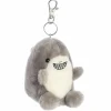 Aurora Palm Pals 4 Inch Clip - Chomps the Shark| Plush Toys|Plush Clips