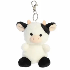 Aurora Palm Pals 4 Inch Clip - Sweetie the Cow| Plush Toys|Plush Clips