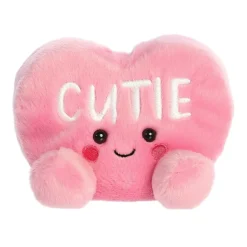 Owl & Goose Gifts Palm Pals 5 Inch Cutie the Pink Candy Heart Valentine Plush Toy -| Plush Toys