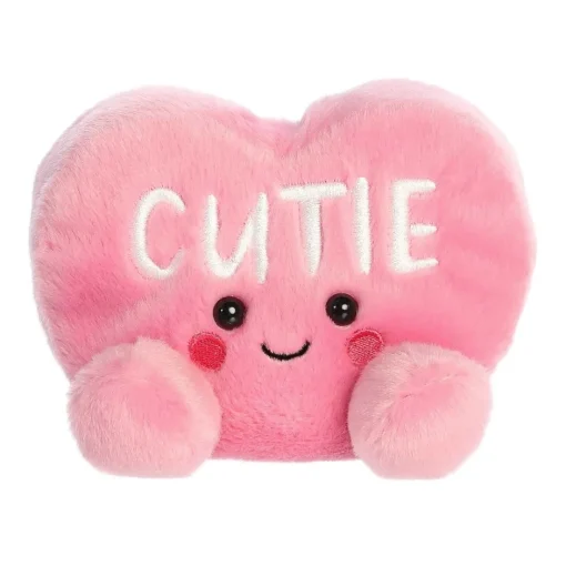 Owl & Goose Gifts Palm Pals 5 Inch Cutie the Pink Candy Heart Valentine Plush Toy -| Plush Toys