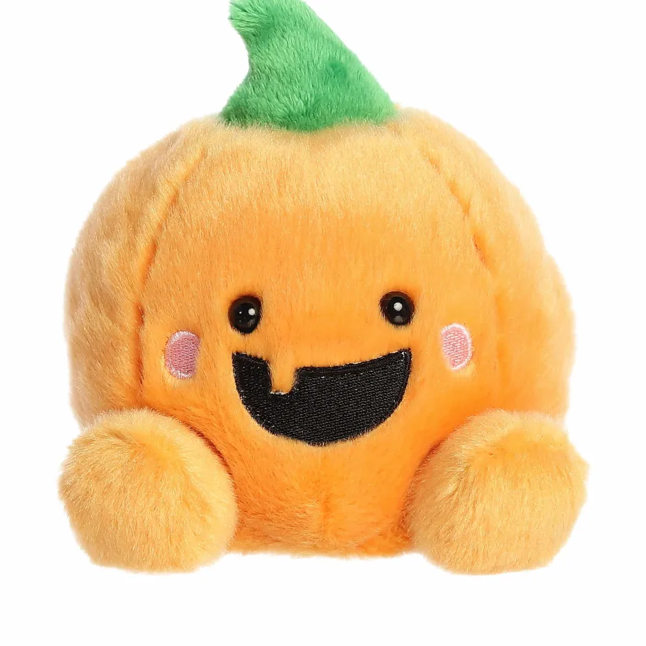 Aurora Palm Pals 5 Inch Gourdon the Jack O'Lantern Plush Toy| Plush Toys