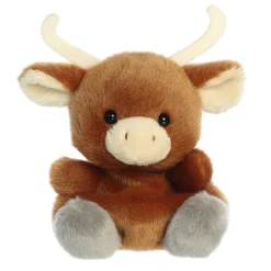 Owl & Goose Gifts Palm Pals 5 Inch Landon the Longhorn Cow Plush Toy -| Plush Toys