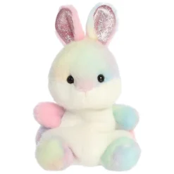 Owl & Goose Gifts Palm Pals 5 Inch Opal the Rainbow Bunny Easter Plush Toy -| Plush Toys
