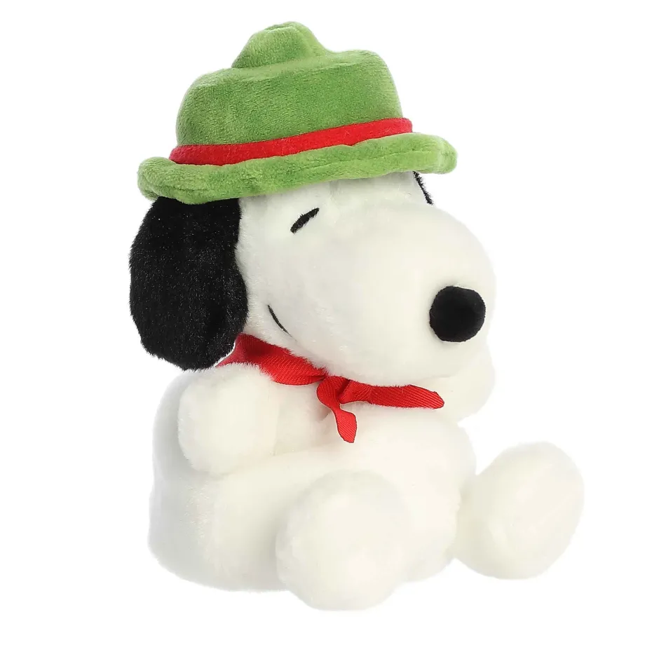 Aurora Palm Pals 5 Inch Peanuts Snoopy Train Engineer Plush Toy - Owl & Goose Gifts| Plush Toys