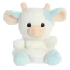 Owl & Goose Gifts Palm Pals 5 Inch Skyla Blueberry Cow Plush Toy -| Plush Toys