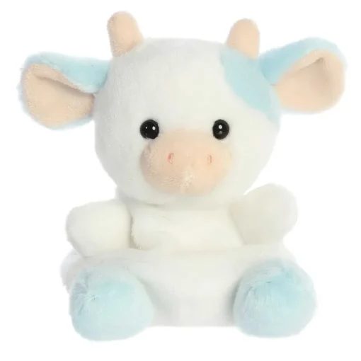 Owl & Goose Gifts Palm Pals 5 Inch Skyla Blueberry Cow Plush Toy -| Plush Toys